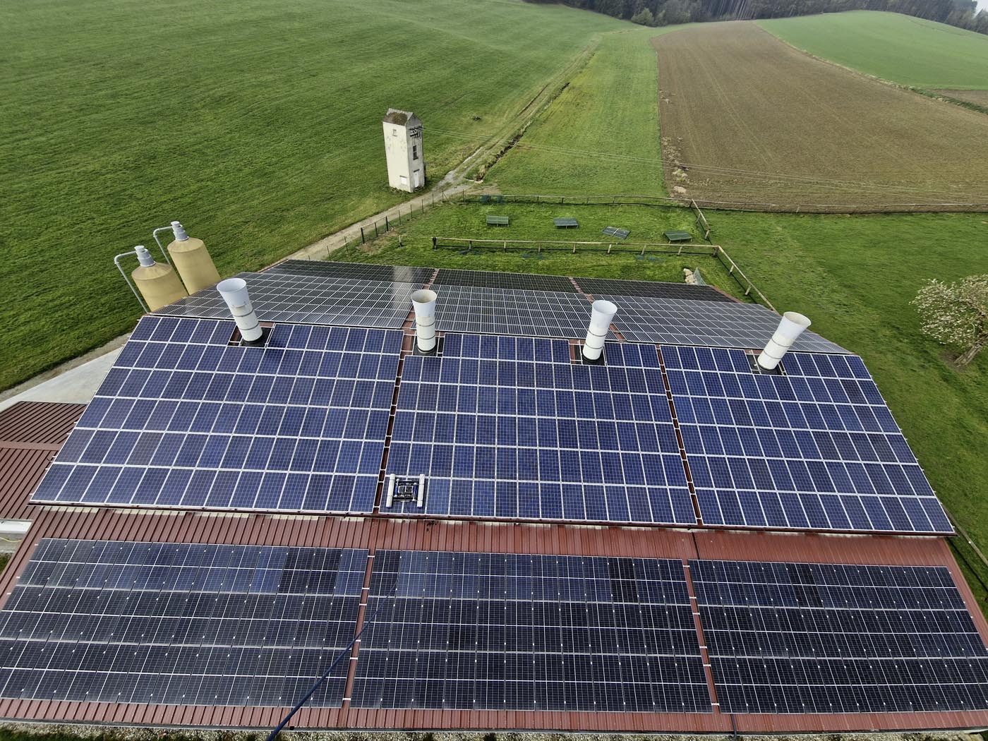 Nachher – gereinigte Photovoltaik-Anlage