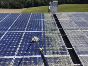 PV-Reinigung im Einsatz
